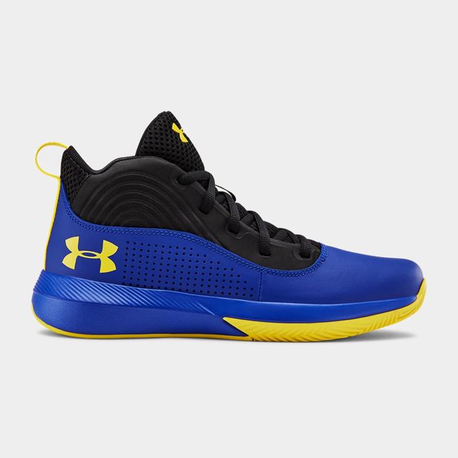 Under Armour Lockdown 4 - Chlapcenske Basketbalove Topanky - Kráľovská Modrá/Čierne